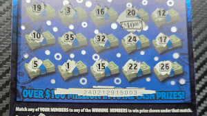 location of the PIN on pa lottery scratch-off ticket