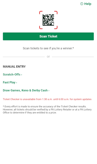 Official PA Lottery Mobile App Ticket Checker